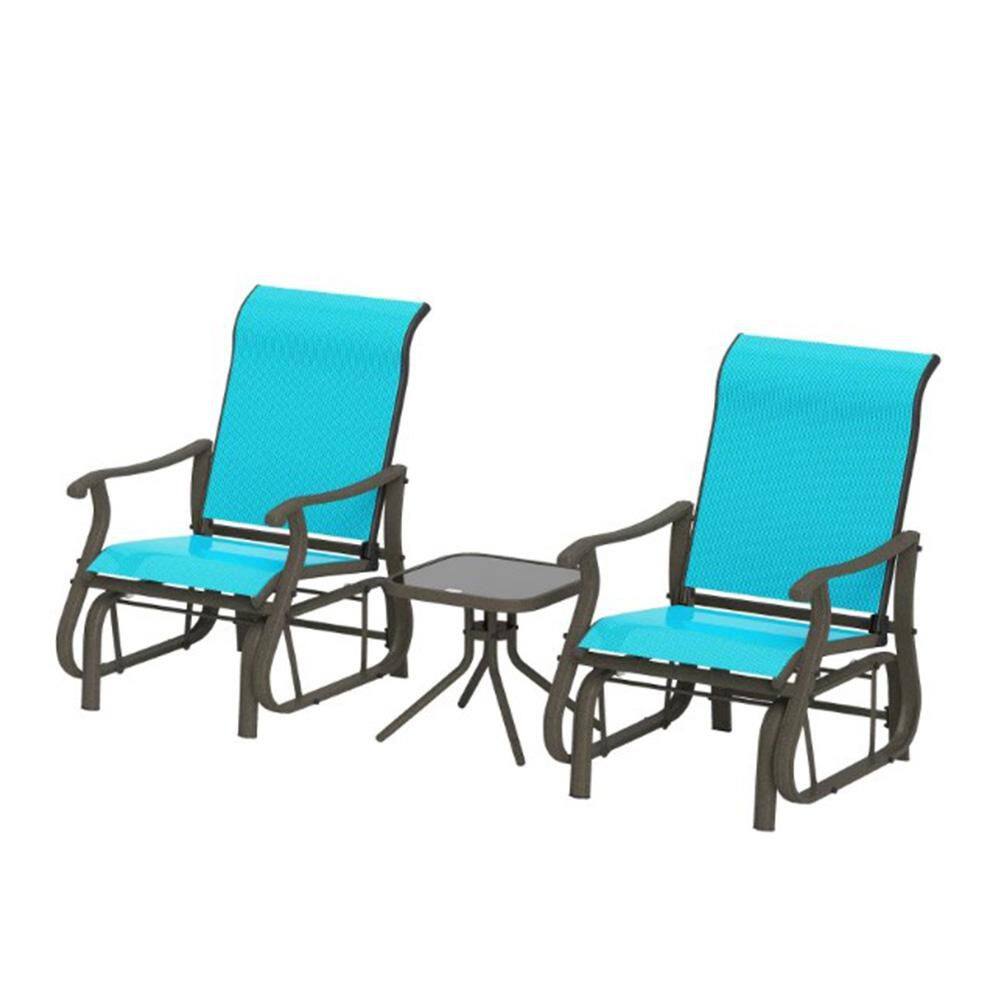 3-Piece Outdoor Serving Bar Set with Table, Breathable Mesh Patio Seating, Perfect for Porch, Garden & Backyard price history on PriceWatchPro