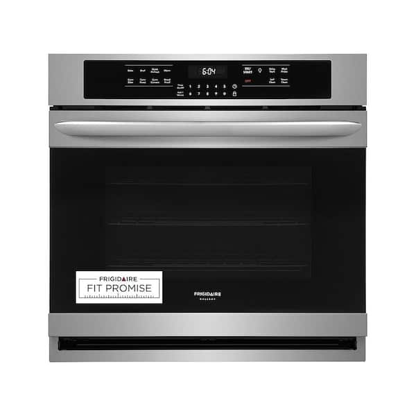 Frigidaire Gallery 30 In Single Electric Wall Oven With True Convection Self Cleaning Stainless Steel Fgew3066uf The Home Depot - Frigidaire 24 In Single Electric Wall Oven Self Cleaning Stainless Steel