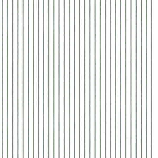 A-Street Prints Oliver Green Simple Stripe Paper Non-Pasted Non-Woven Matte Wallpaper