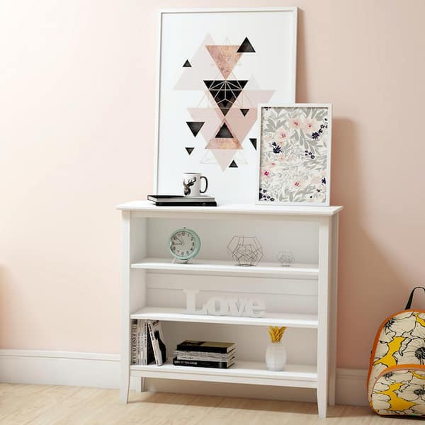 Alaterre Furniture Simplicy White Under Window Bookcase