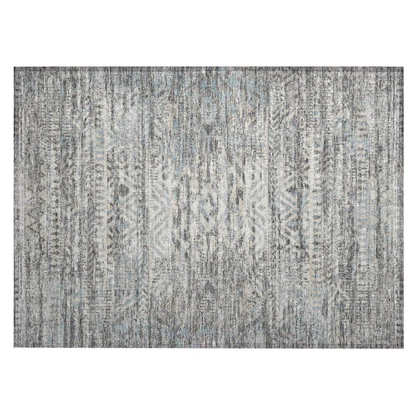 Chantille Machine Washable Indoor/Outdoor Abstract ACN3161 Gray 3 ft. x 4 ft. Area Rug