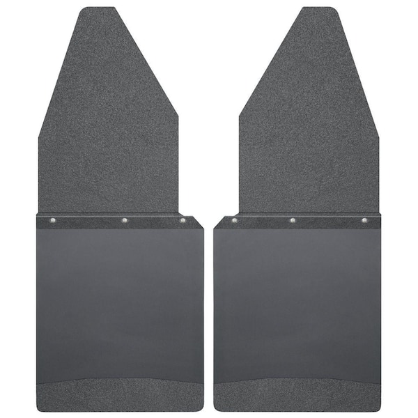 Husky Liners Kick Back 12 in. W Front Mud Flaps with Black Top and Weight
