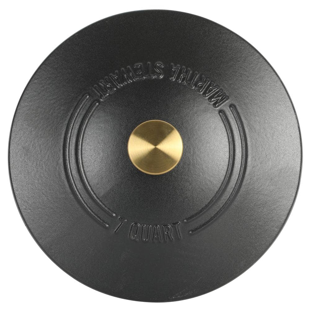Matte Black 7-Quart Enameled Cast Iron Dutch Oven