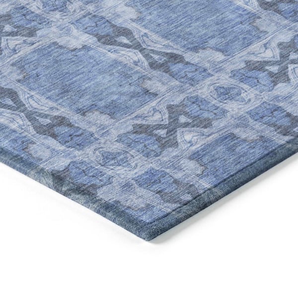 Chantille ACN564 Denim 9 ft. x 12 ft. Machine Washable Indoor/Outdoor Geometric Area Rug