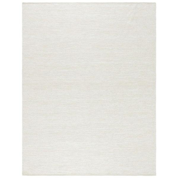 Montauk 8 ft. x 10 ft. Ivory Modern Solid Area Rug