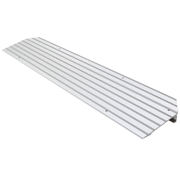 SILVER SPRING 1-1/4 in. High Aluminum Mobility Threshold Ramp for Wheelchairs, Scooters, and Power Chairs-600 lbs. Weight Capacity