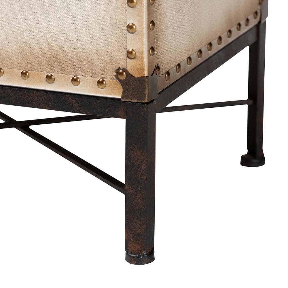 Laura 18.8 in. White Rectangle Canvas End Table with Lift-Top - thumbnail 7