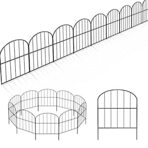 Garden Fence, 47 ft. L x 16.5 in. H, Rustproof Metal Wire Panel, Arched