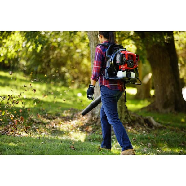 Troy-Bilt TB51BP 220 MPH 600 CFM 51 cc Full Crank 2-Cycle Gas Backpack Leaf Blower with Tube Mounted Controls - 2