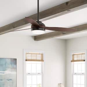 Trillium 60 in. Indoor Noble Bronze Ceiling Fan with Light and Remote Control