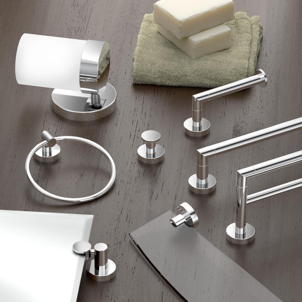 Chrome Circular Wall Mounted Towel Ring