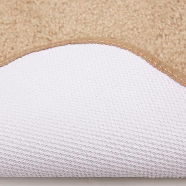 Pure Perfection Linen 24 in. x 40 in. Nylon Machine Washable Bath Mat