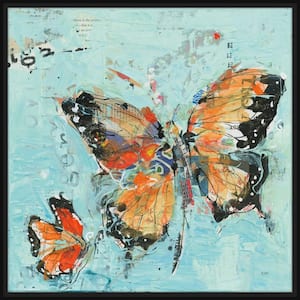 Monarch II Framed Giclee Butterfly Art Print 32 in. x 32 in.