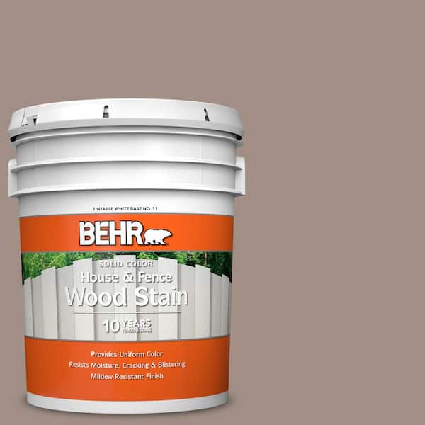 BEHR 5 gal. #SC-154 Chatham Fog Solid Color House and Fence Exterior Wood Stain