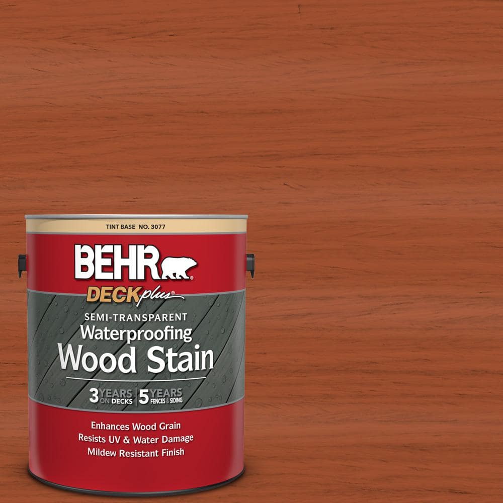 Semi-Transparent Waterproofing Wood Stain, BEHR® DECKplus®