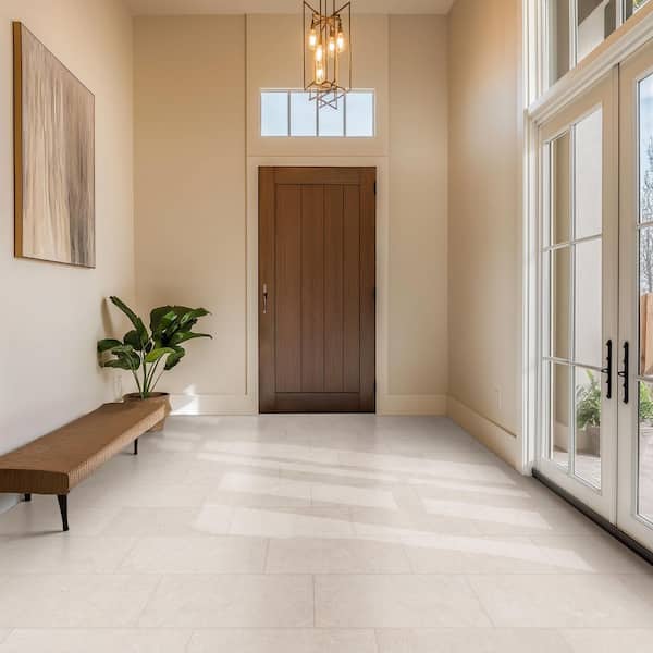 Take Home Tile Sample-Girona Perla 3D 4 in. x 4 in. Lappato Porcelain Floor and Wall Tile