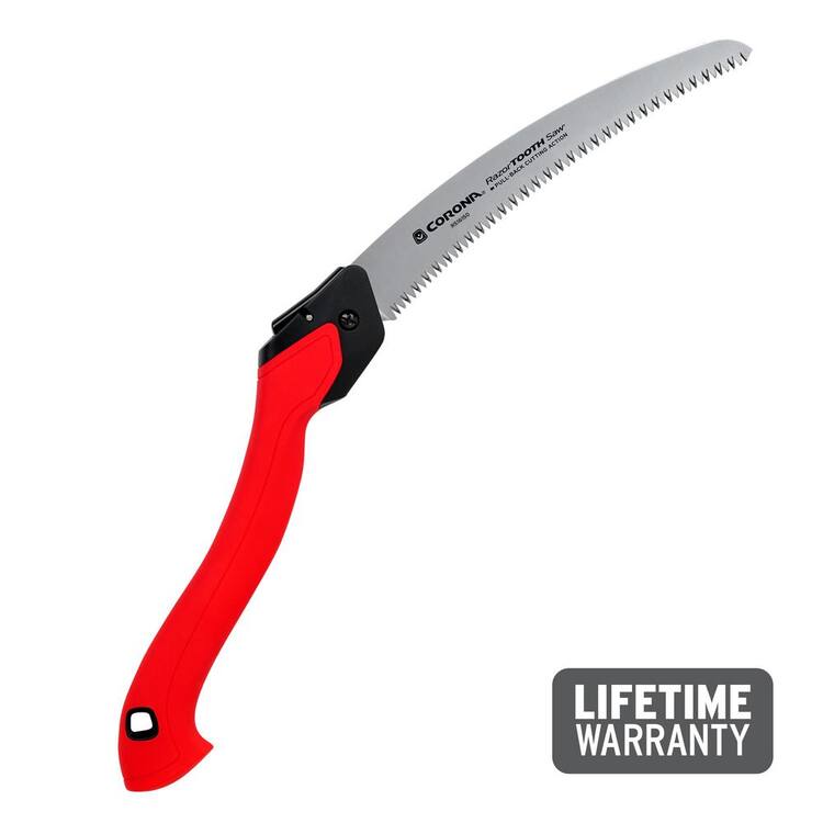 Corona RazorTOOTH 10 in. High Carbon Steel Blade with Ergonomic Non-Slip Handle Folding Pruning Saw