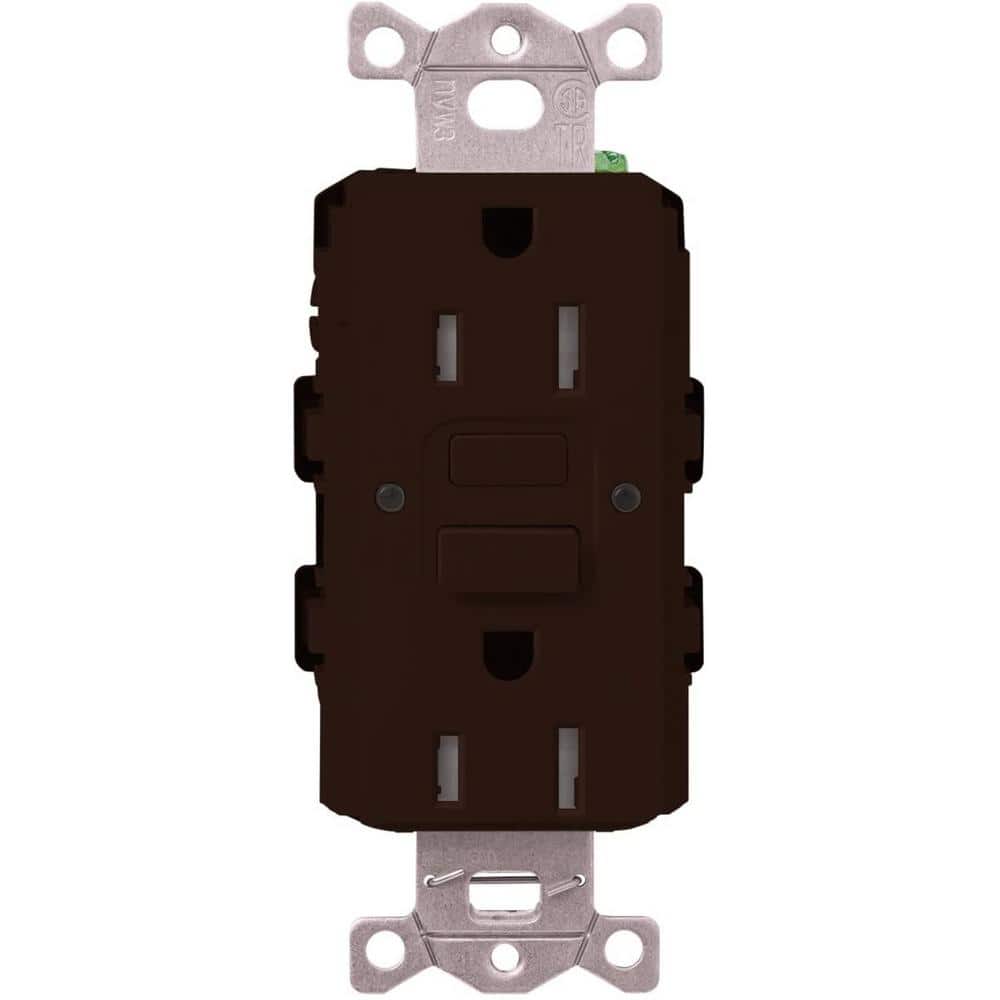 Claro 15-Amp Tamper Resistant Duplex Receptacle, Brown (CAR-15-GFST-BR) price history on PriceWatchPro