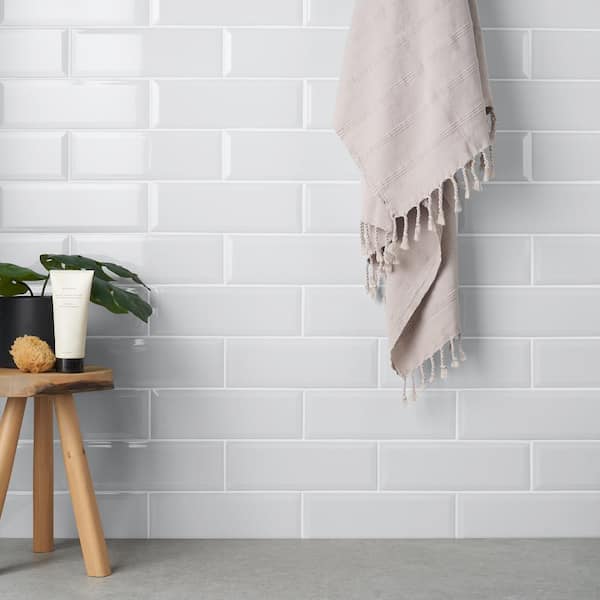 Ivy Hill Tile Danvers Ice White 3.93 in. x 11.81 in. Polished