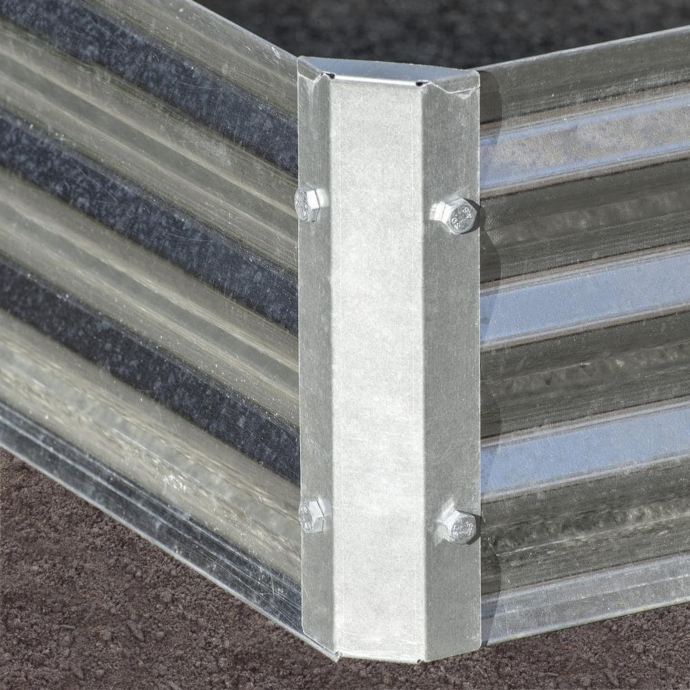 Galvanized Steel Raised Garden Bed for Outdoor Yard