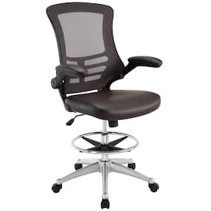 Brown Attainment Drafting Chair, Adjustable from 22.5 in. to 30 in. High