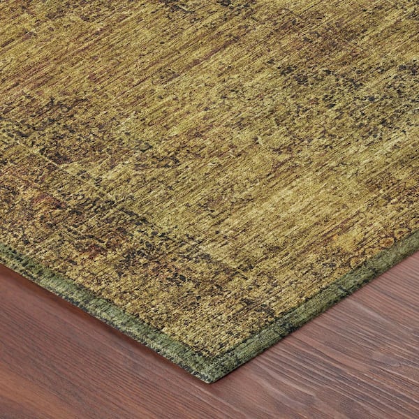 Chantille Machine Washable Indoor/Outdoor Abstract ACN2726 Rust 2 ft. x 7 ft. Runner Rug