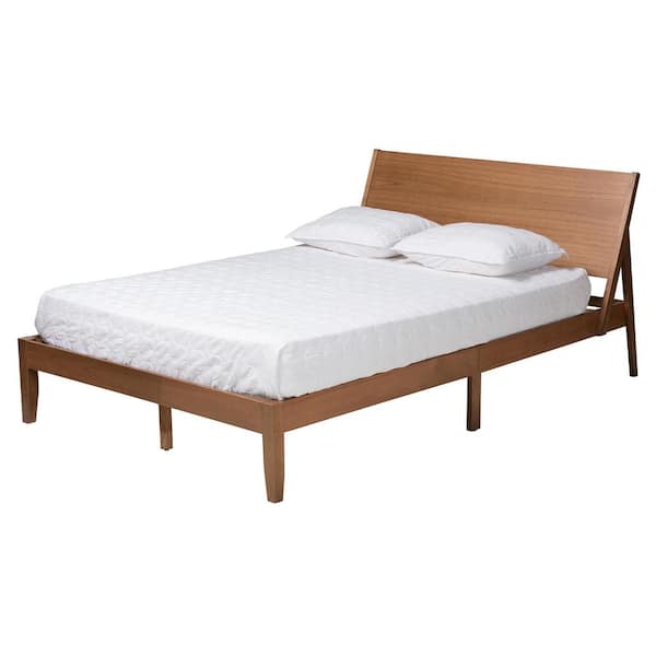 Baxton Studio Eileen Brown Wood Frame King Platform Bed