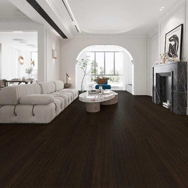 Strand Woven Wellington 1/2 in. T x 7.5 in. W x 72-7/8 in. L Click Lock Engineered Bamboo Flooring (22.7 sq.ft./case)