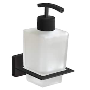 General Hotel Wall Mounted Soap Dispenser in Black Finish
