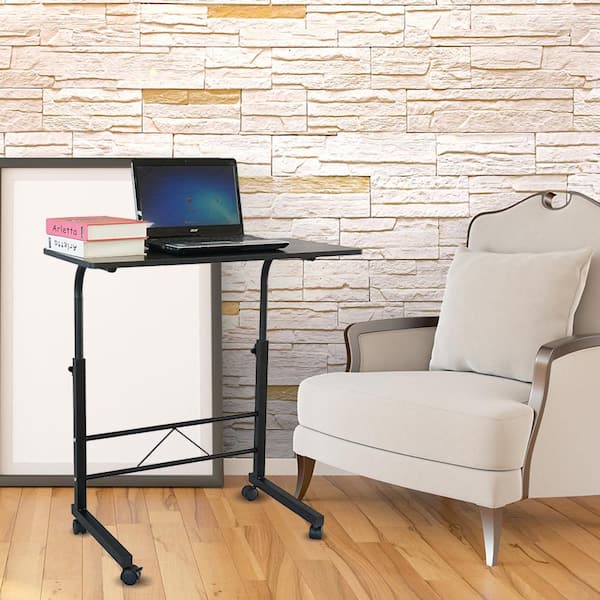 Karl home 31.5 in. Black Removable P2 15MM Chipboard and Steel End Table