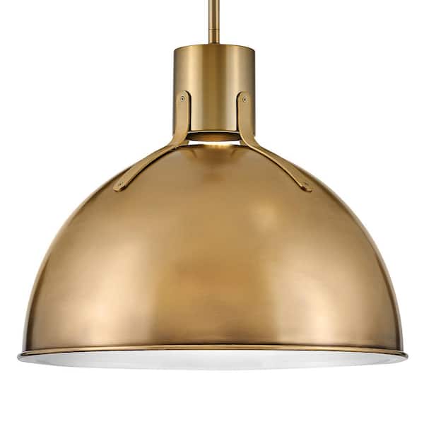 HINKLEY - Argo 1-Light Heritage Brass Standard Mini Pendant Light