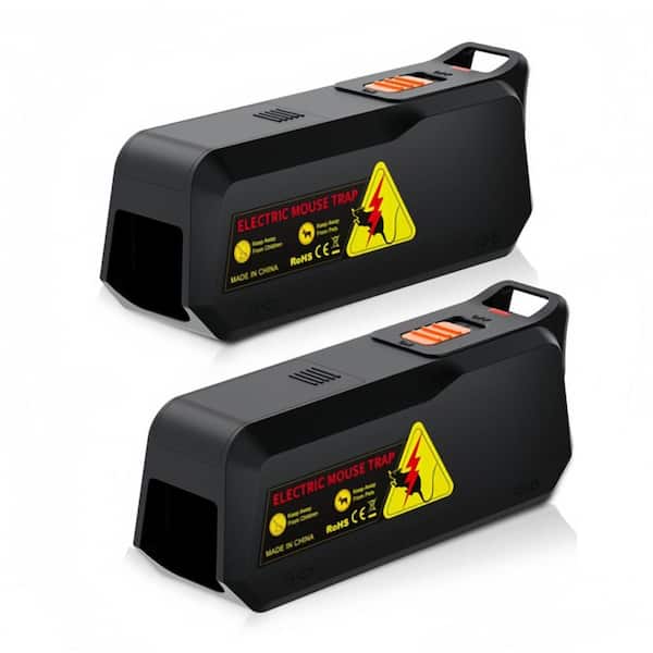 2-Piece Mouse Trap with No-Touch Disposal Design for Indoor Rodent Control