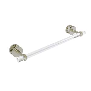 Clearview 18 in. Shower Door Towel Bar with Twisted Accents in Polished Nickel