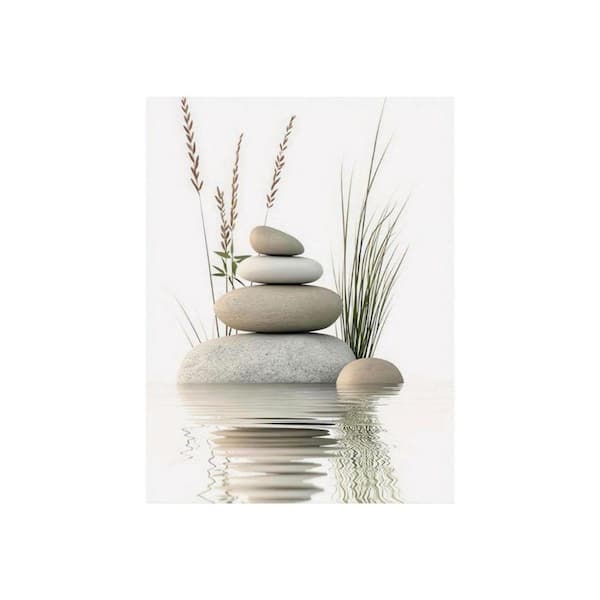 Zen Stone Unframed Canvas Art Print 24 in. x 16 in. PDFD7JJB8P