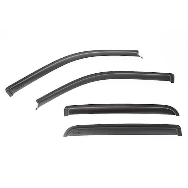 Rugged Ridge Matte Black Window Visor Kit 09-14 Ford F-150 Crew Cab Pickup