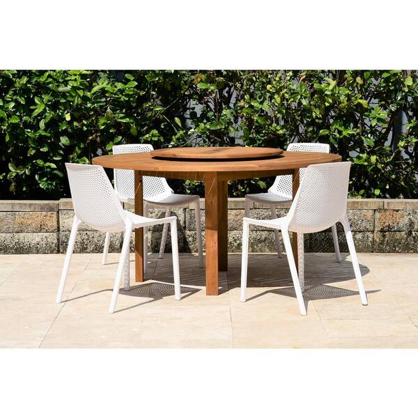 Ia Quincy Lazy Susan 5 Piece Wood, Round Table Quincy Ca