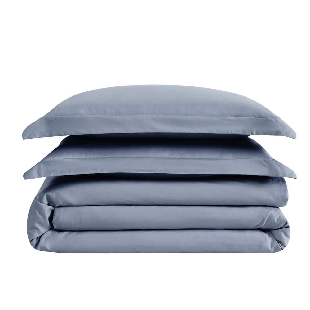 King Size Blue Microfiber Wrinkle Proof Bedspread Cover