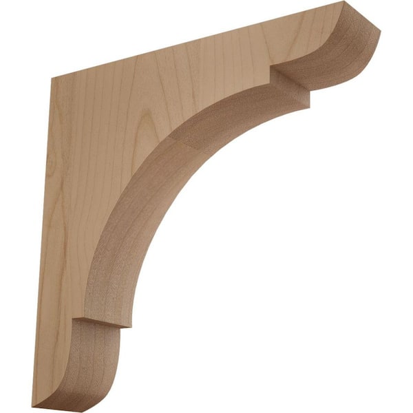 1-3/4 in. x 8 in. x 8 in. Alder Medium Olympic Bracket