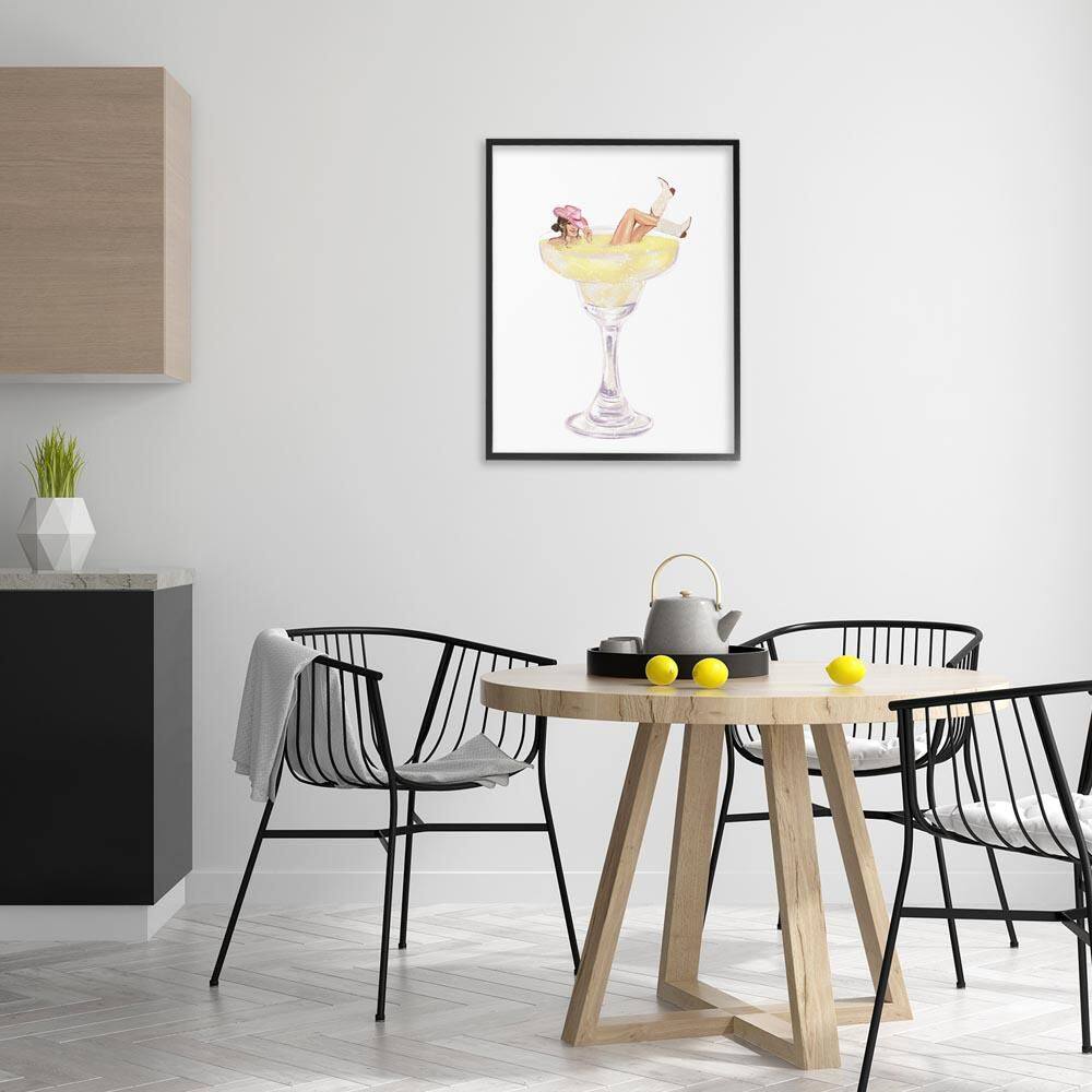 Glam Cowgirl in Margarita by Ziwei Li Black Framed Food Giclee Art Print 30 in. x 24 in. price history on PriceWatchPro