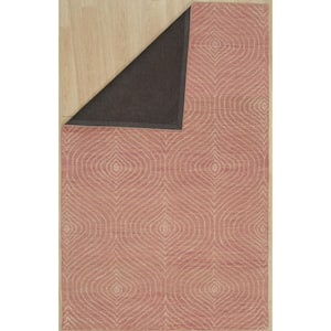 Pink 5 ft. x 8 ft. Hand-Tufted Wool Contemporary Transitional Spring Area Rug