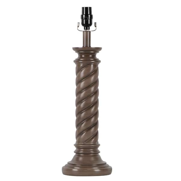 Hampton Bay Mix and Match 21 in. H Boardwalk Finish Table Lamp Base
