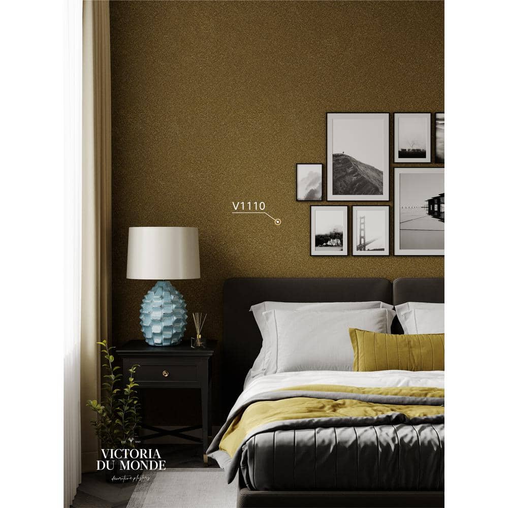 Versailles II Brown Textured Liquid Wallpaper
