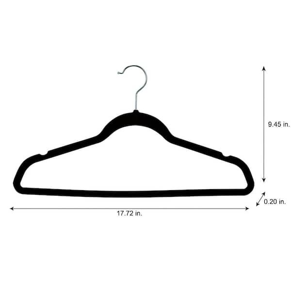 Children's Hangers - Fixed Hook, Black