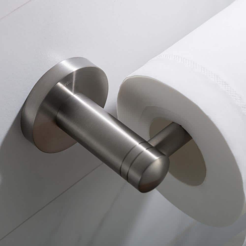 Elie Black Solid Brass Wall Mount Toilet Paper Holder