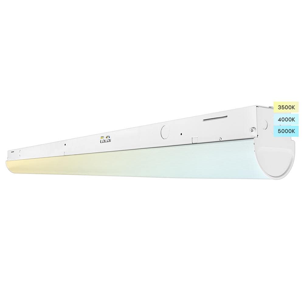 Adjustable 4FT LED Strip Light Fixture with Glass Cover