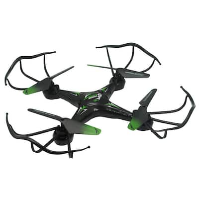 2.4GHz 4-Channel R/C Drone in Black with Altimeter and One Key Return
