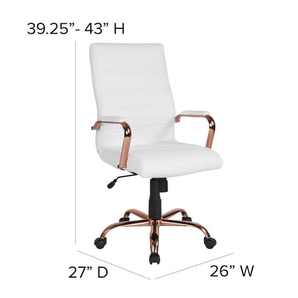 rose gold desk and chair