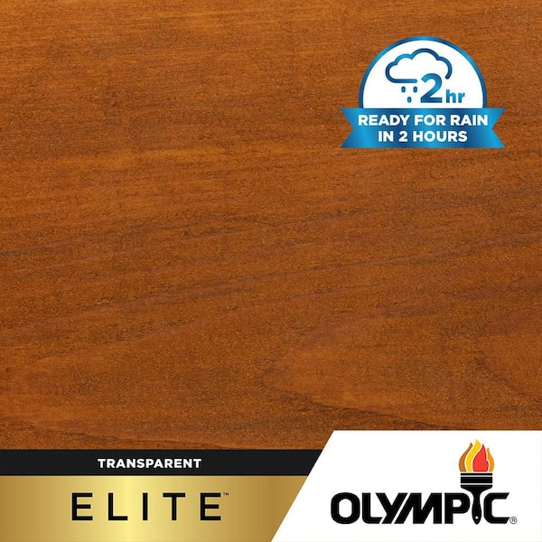 Elite 5 gal. Mountain Cedar Woodland Oil Transparent Stain and Sealer in One Low VOC