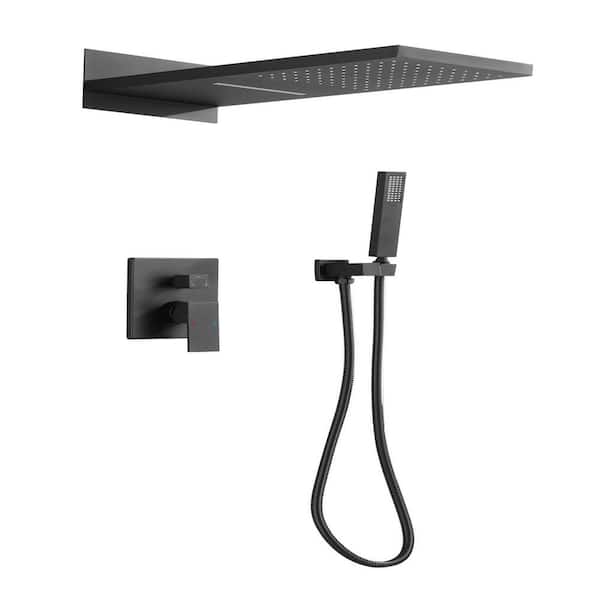 Lukvuzo 3Spray Wall Mounted Dual Shower Heads with Hand Shower with