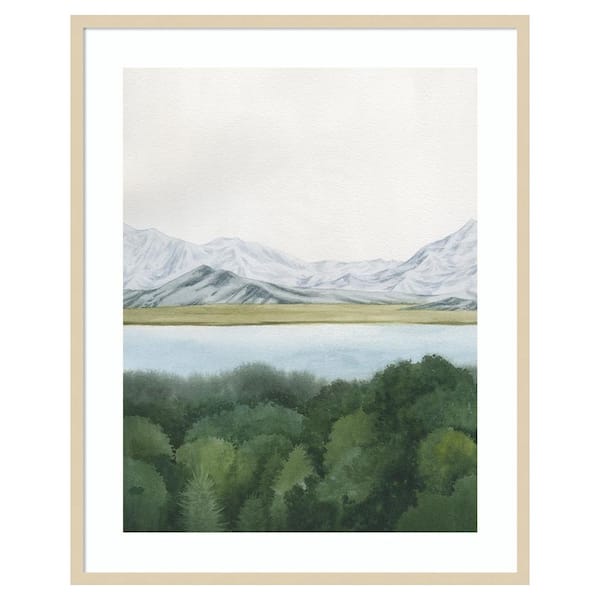 Glacial Lake (A) Framed Canvas Print buy